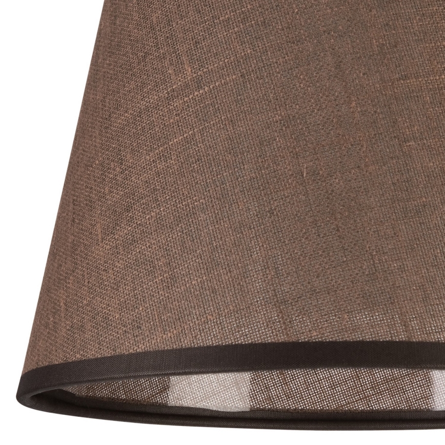 Vervangende lampenkap voor wandlamp LORENZO E27 diameter 16 cm bruin