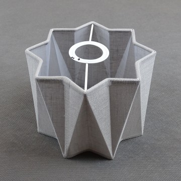 Vervangende lampenkap voor wandlamp PIANO E27, Ø 19,5 cm, grijs