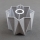 Vervangende lampenkap voor wandlamp PIANO E27, Ø 19,5 cm, grijs