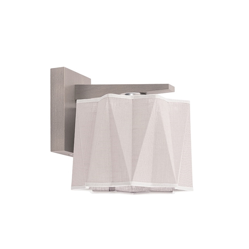 Vervangende lampenkap voor wandlamp PIANO E27, Ø 19,5 cm, grijs