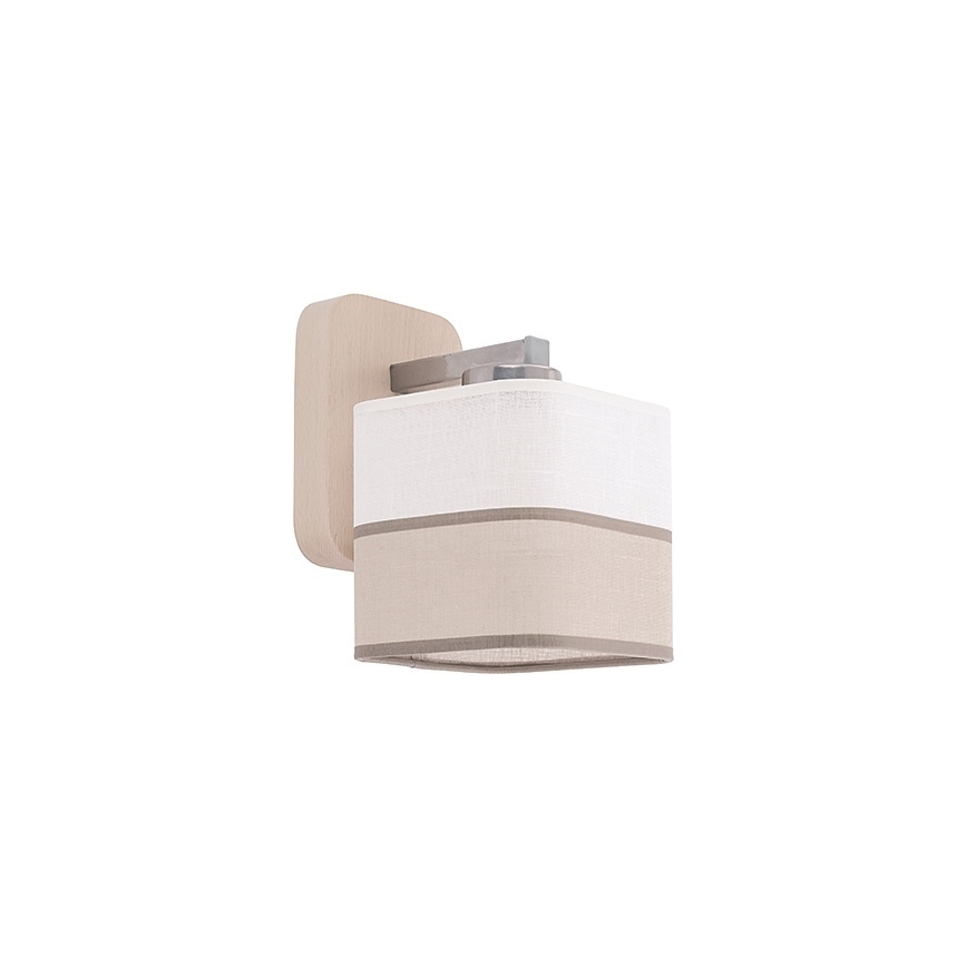 Vervangende lampenkap voor wandlamp TONI E27, beige/wit