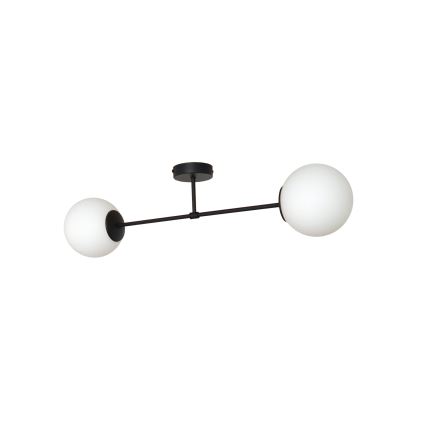 Vervangingsglas universeel MOON E27 Ø 16 cm wit