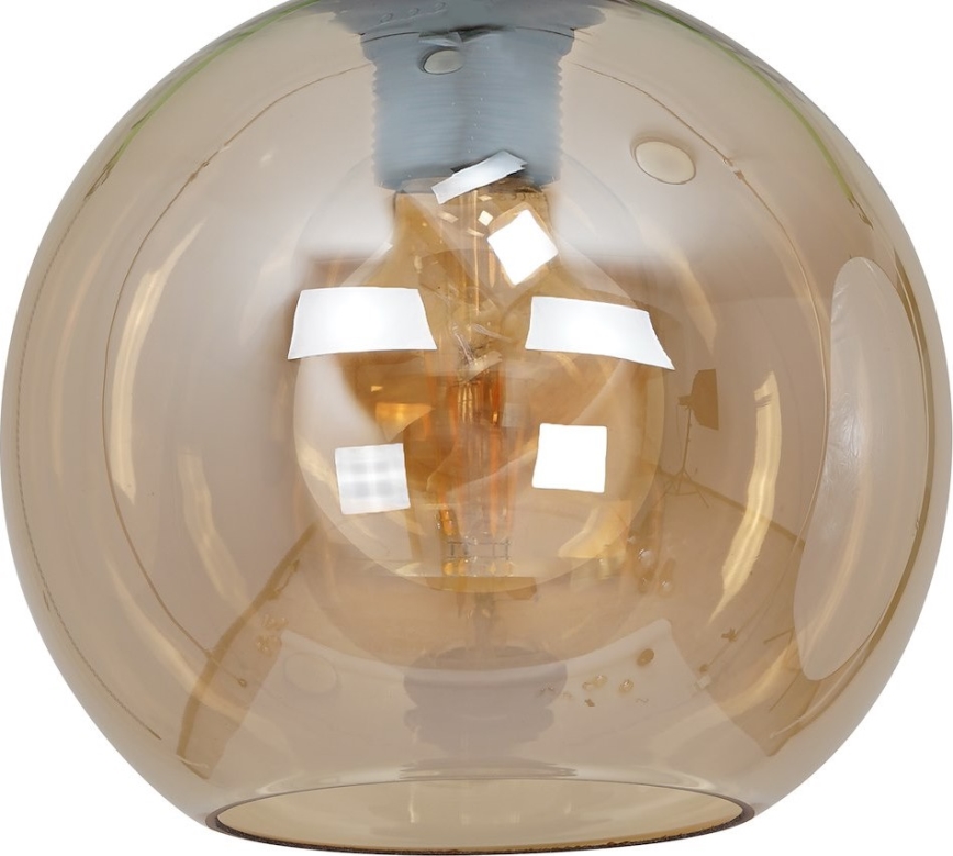 Vervangingsglas universeel SOFIA E27, Ø 20 cm, rookbeige
