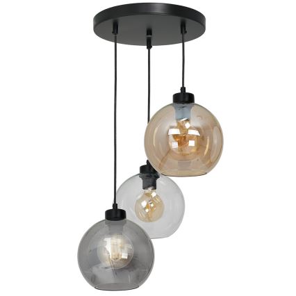 Vervangingsglas universeel SOFIA E27, Ø 20 cm, rookbeige