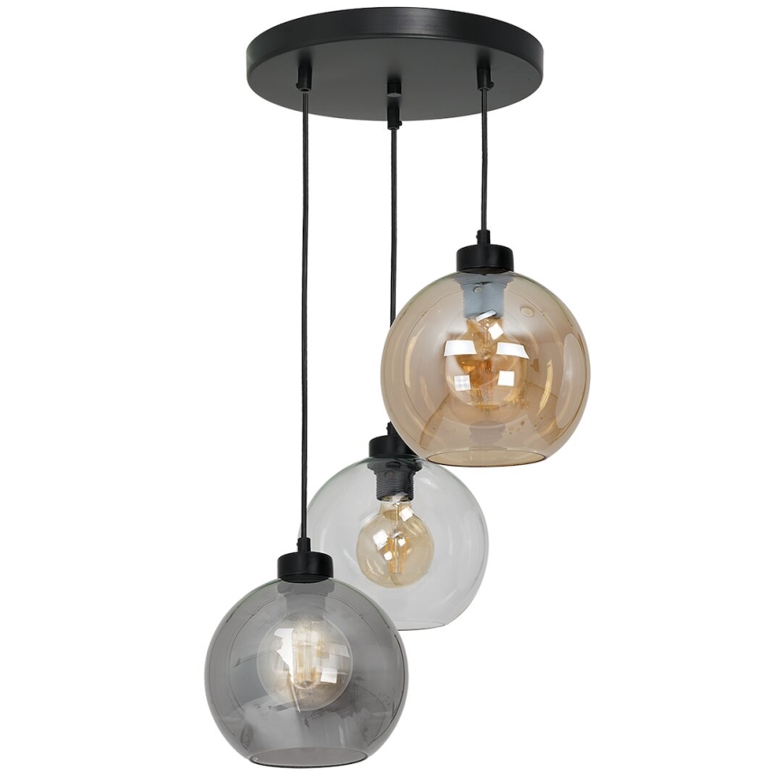 Vervangingsglas universeel SOFIA E27, Ø 20 cm, rookbeige