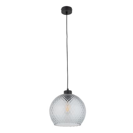 Vervangingsglas voor DEVON E27-kroonluchter en wandlamp, Ø 25 cm, rookgrijs