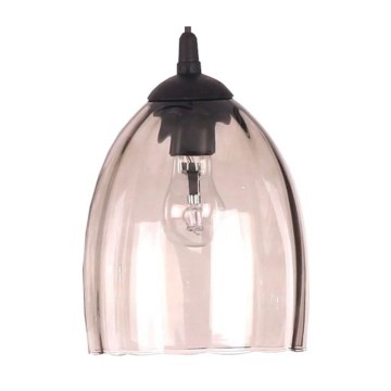 Vervangingsglas voor kroonluchter, E27, Ø 17 cm, smoky beige