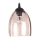 Vervangingsglas voor kroonluchter, E27, Ø 17 cm, smoky beige
