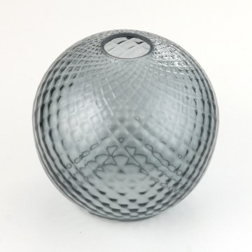 Vervangingsglas voor kroonluchter en wandlamp DEVON E27, Ø 18 cm, rookgrijs