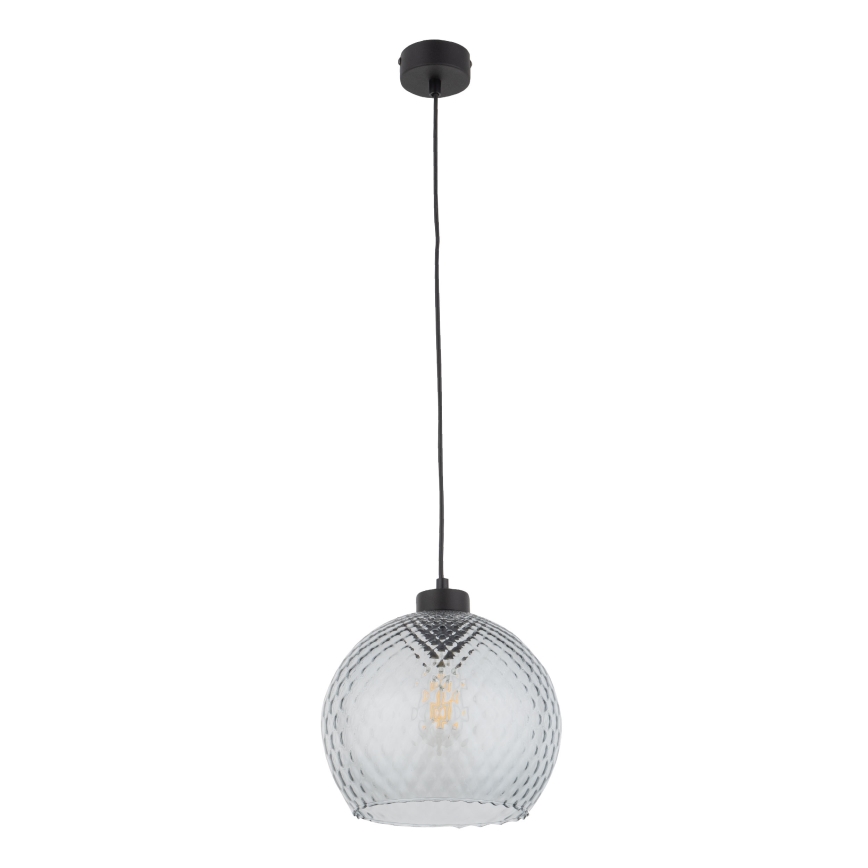 Vervangingsglas voor kroonluchter en wandlamp DEVON E27, Ø 18 cm, rookgrijs
