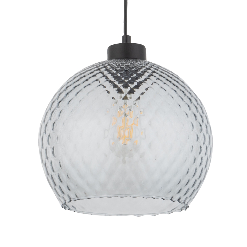 Vervangingsglas voor kroonluchter en wandlamp DEVON E27, Ø 18 cm, rookgrijs