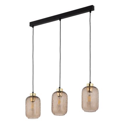 Vervangend glas voor kroonluchter en wandlamp PESCARA, E27, Ø 14 cm, rookbruin