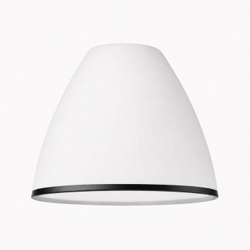 Vervangingsglas voor kroonluchter en wandlamp RETRO, ANTICO E27, diameter 13 cm, wit/zwart