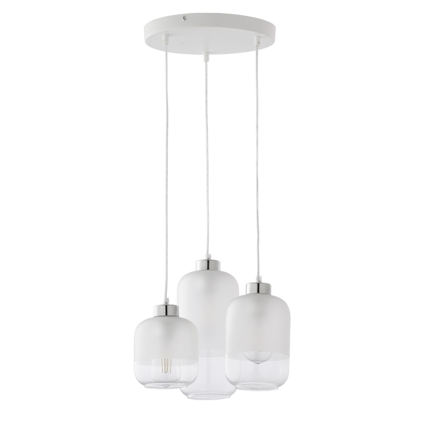 Vervangingsglas voor kroonluchter MARCO E27 Ø 14 cm, wit/helder