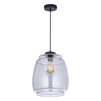 Vervangingsglas voor kroonluchter PILAR E27, Ø 26 cm, rookgrijs