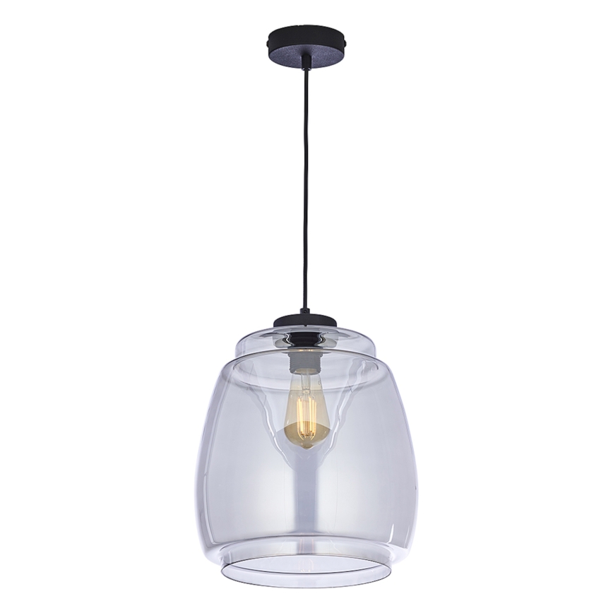 Vervangingsglas voor kroonluchter PILAR E27, Ø 26 cm, rookgrijs