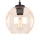 Vervangingsglas voor kroonluchter POBO G9, Ø 14 cm, rookbeige