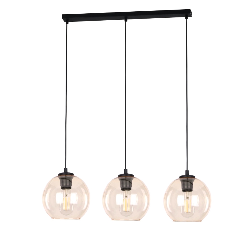 Vervangingsglas voor kroonluchter POBO G9, Ø 14 cm, rookbeige