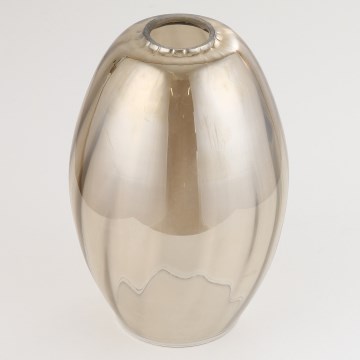 Vervangingsglas voor kroonluchter SEBO E27, Ø 17 cm, rookbeige