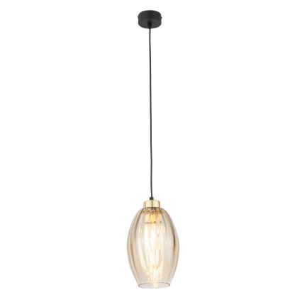 Vervangingsglas voor kroonluchter SEBO E27, Ø 17 cm, rookbeige
