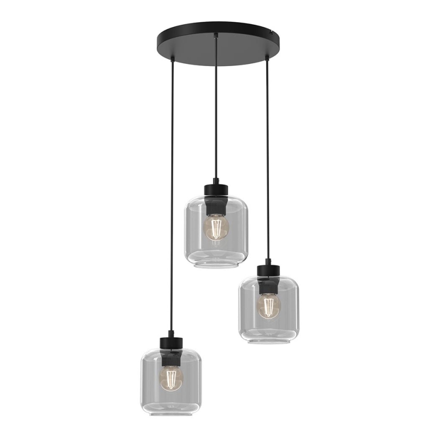 Vervangingsglas voor kroonluchter SOMBRA E27, Ø 16 cm, rookgrijs