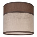 Vervangingslampenkap voor kroonluchter, staande lamp en wandlamp ANDREA E27 Ø 16 cm bruin/beige