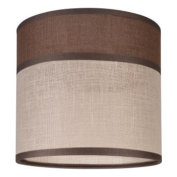 Vervangingslampenkap voor kroonluchter, staande lamp en wandlamp ANDREA E27 Ø 16 cm bruin/beige