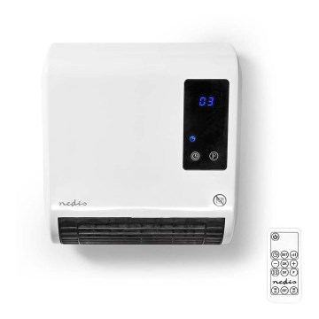 Verwarmer met LED-display en thermostaat 2000W/230V IP22 + afstandsbediening