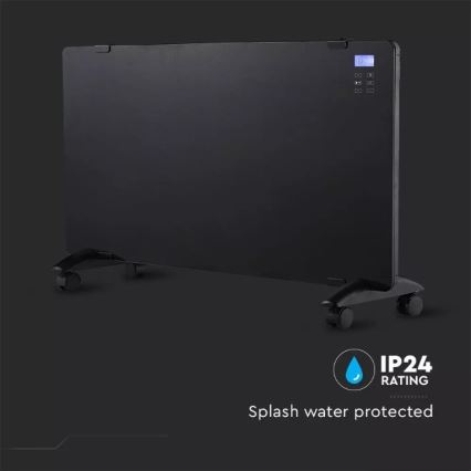 Verwarming 2000W/230V LCD scherm IP24 + AB