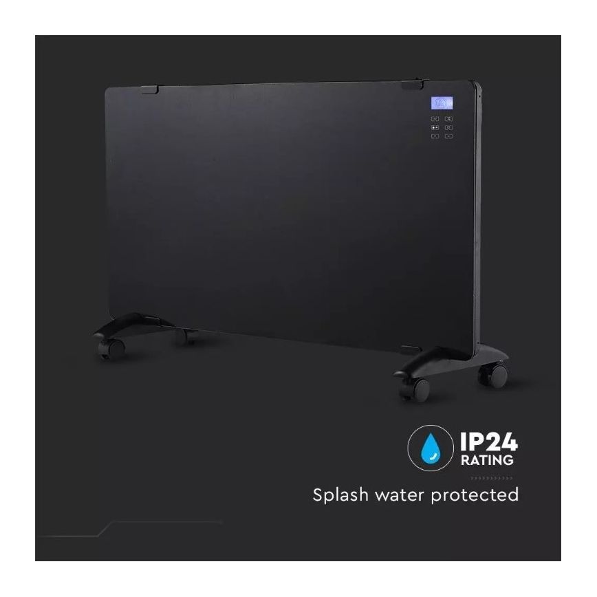 Verwarming 2000W/230V LCD scherm IP24 + AB