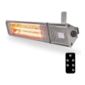 Verwarmingselement voor buiten 100W/2000W/230V IP65 + afstandsbediening