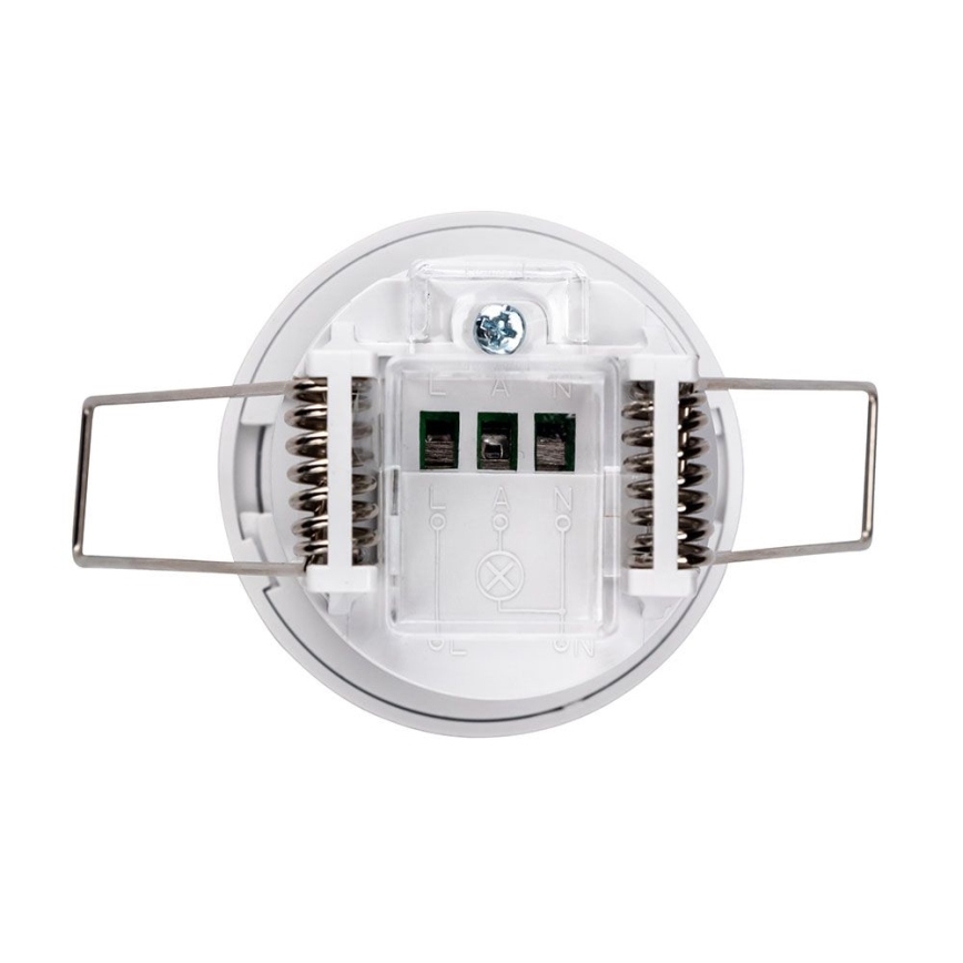 Verzonken bewegingssensor PIR 360° 400W/230V wit