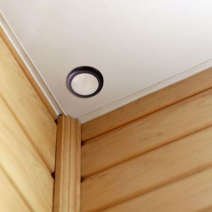 Verzonken bewegingssensor PIR 360° 400W/230V zwart
