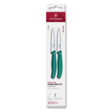 Victorinox - 2-delige set groentemessen SWISS CLASSIC 10 cm, turkoois