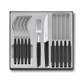 Victorinox - Bestekset SWISS MODERN, 12-delig, zwart