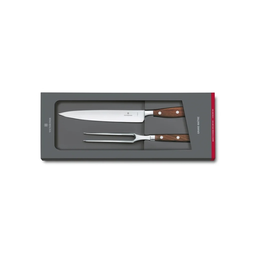 Victorinox - GRAND MAITRE trancheerset, 2-delig, esdoorn