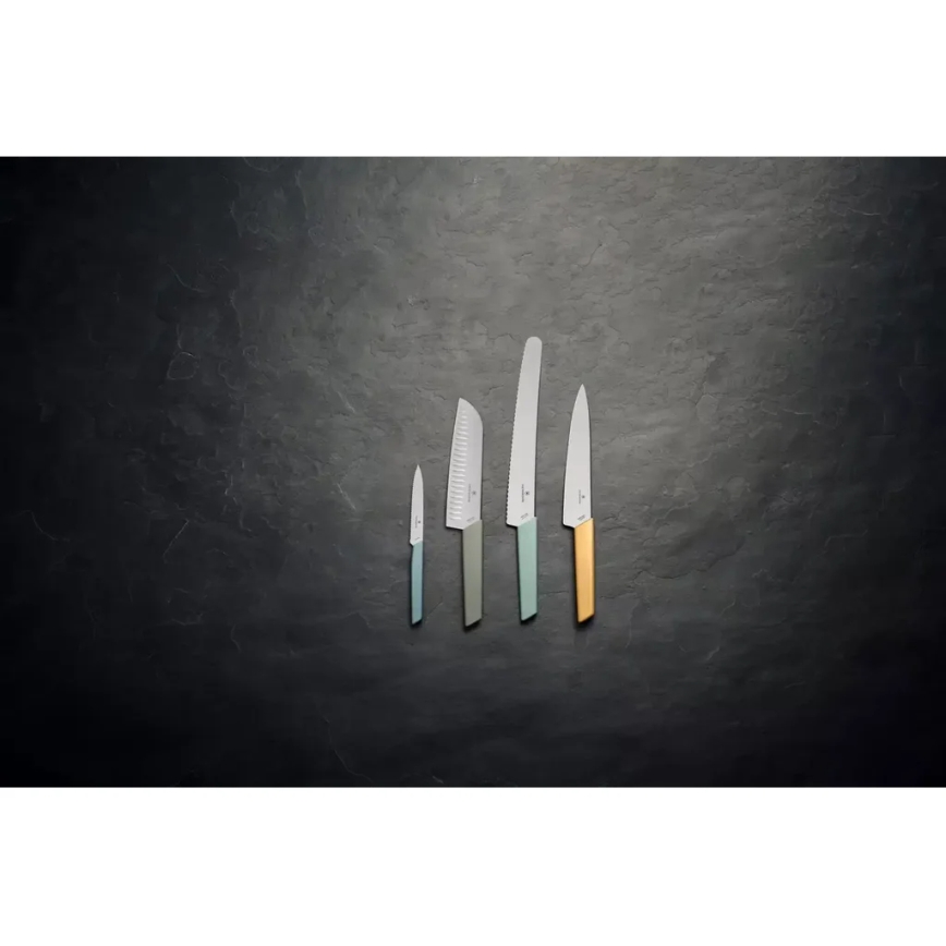 Victorinox - Keukenmes Santoku SWISS MODERN 17 cm groen