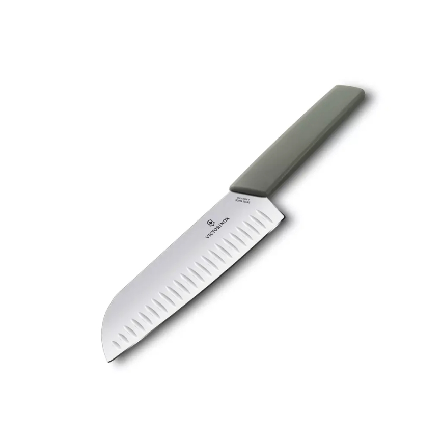 Victorinox - Keukenmes Santoku SWISS MODERN 17 cm groen