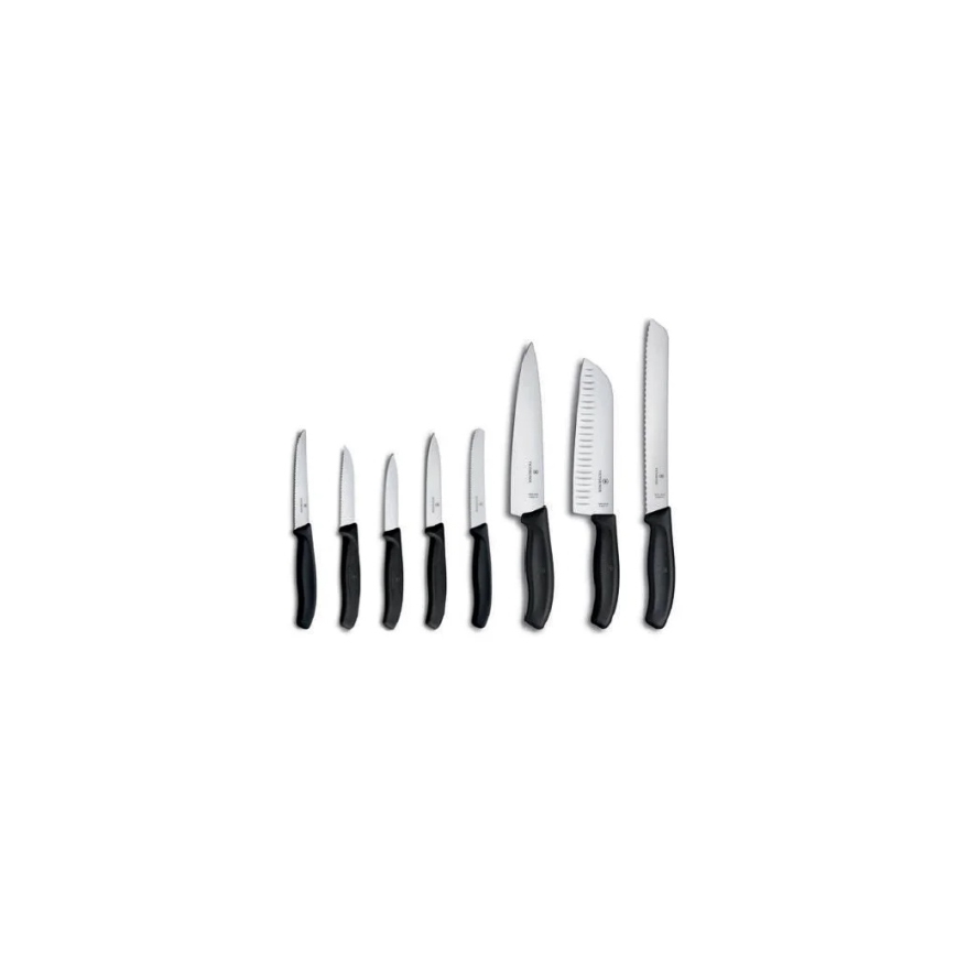 Victorinox - Keukenmessenset in blok SWISS CLASSIC, 9-delig, beuk/beige