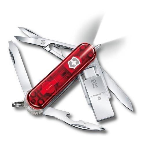 Victorinox - Multifunctioneel Zakmes met USB-stick 6 cm/11 functies rood