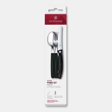 Victorinox - Picknickbestekset SWISS CLASSIC 3-delig zwart