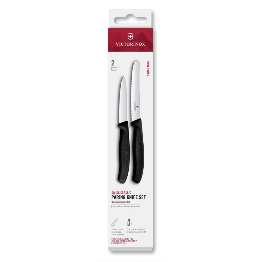 Victorinox - Set groentemessen SWISS CLASSIC 2 stuks zwart