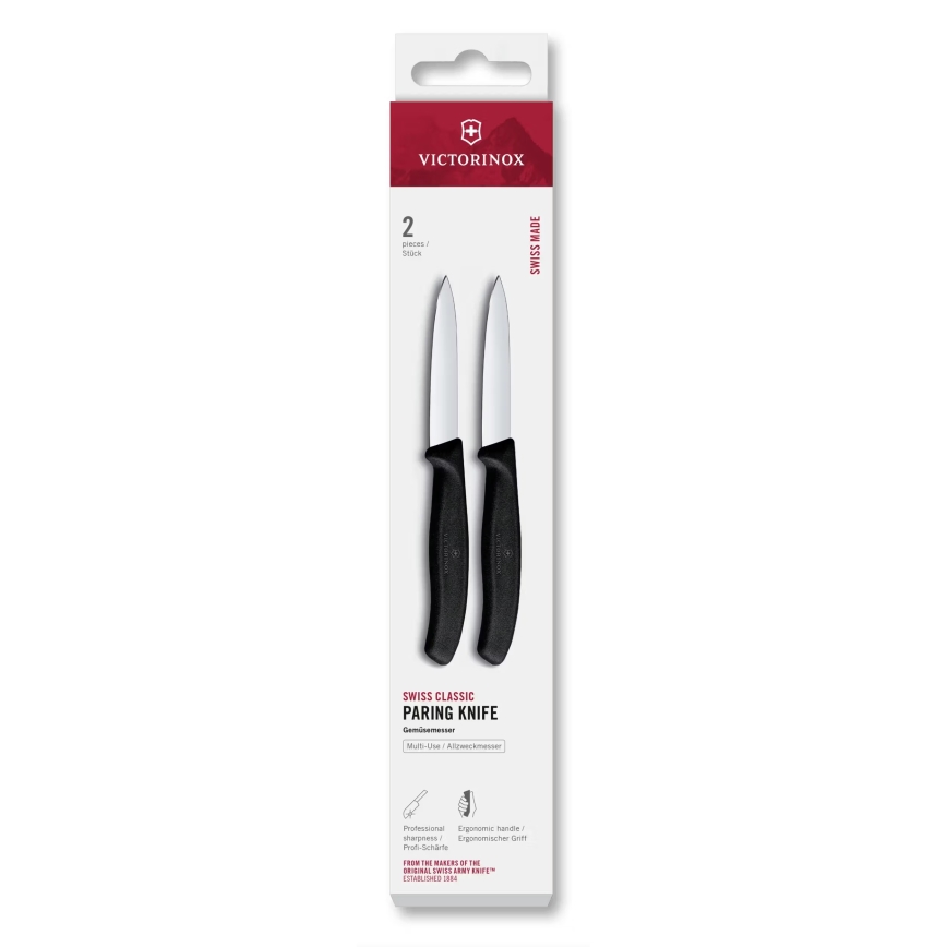 Victorinox - Set groentemessen SWISS CLASSIC 8 cm 2 st. zwart