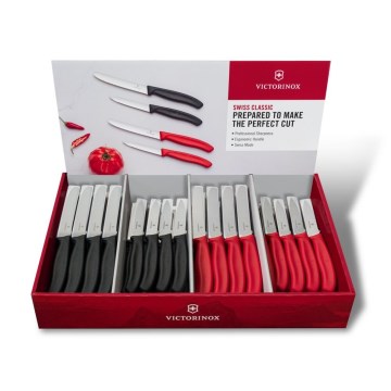 Victorinox - Set groentemessen SWISS CLASSIC, 80-delig, zwart/rood