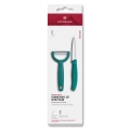 Victorinox - Set keukenmes met dunschiller SWISS CLASSIC turkoois