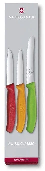 Victorinox - Set keukenmessen voor groenten 3 st. mix van kleuren