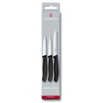 Victorinox - Set keukenmessen voor groenten 3 st. zwart