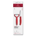 Victorinox - Set met keukenmes en dunschiller SWISS CLASSIC rood