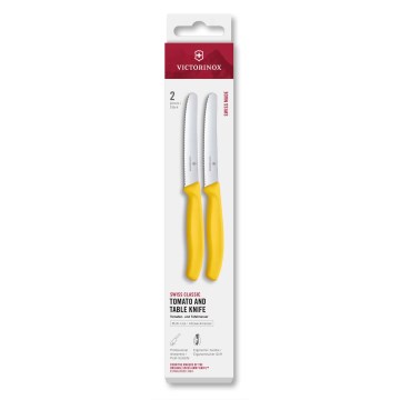 Victorinox - Set van 2 groentemessen SWISS CLASSIC 11 cm, geel