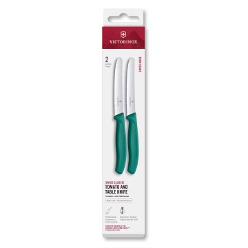 Victorinox - Set van 2 groentemessen SWISS CLASSIC 11 cm turkoois
